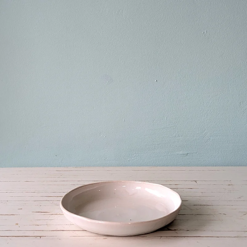 reusable porcelain serving bowls for special occasions -Gloss White Dish (Deb Taylor)