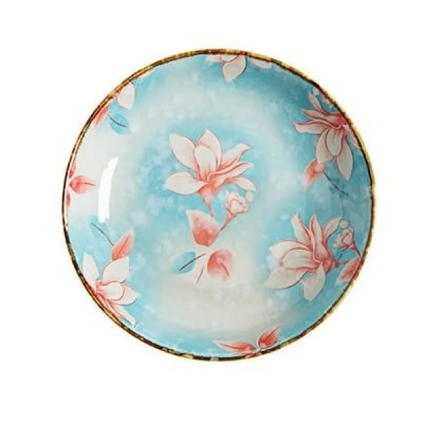 heavy-duty porcelain dinner plates for casual meals -Round Plate Masashi