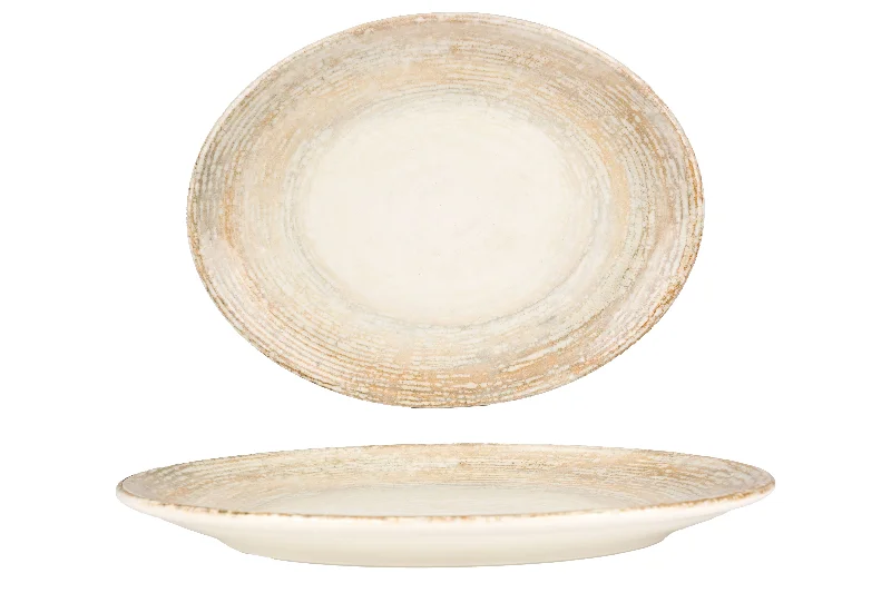 elegant ceramic plates for fine dining -Patera Service Plate 36 cm - oval