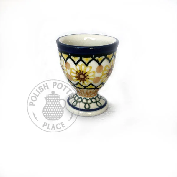 insulated mugs for camping -Egg Cup - Polish Pottery