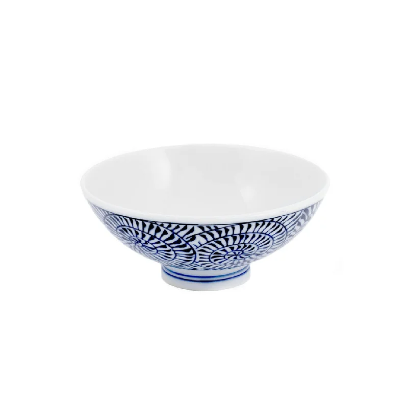 biodegradable plastic plates for outdoor meals -Spiral Karakusa Rice Bowl 8 fl oz / 4.72" dia