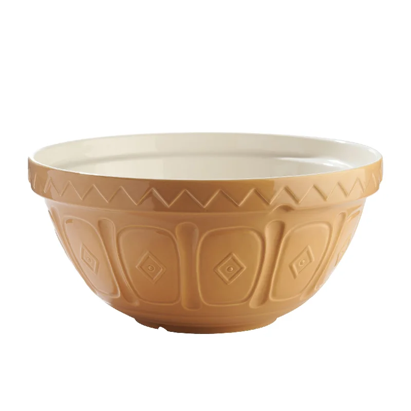 eco-friendly porcelain cups for outdoor events -Mason Cash Cane Mixing Bowl 33cm - 6 Litre