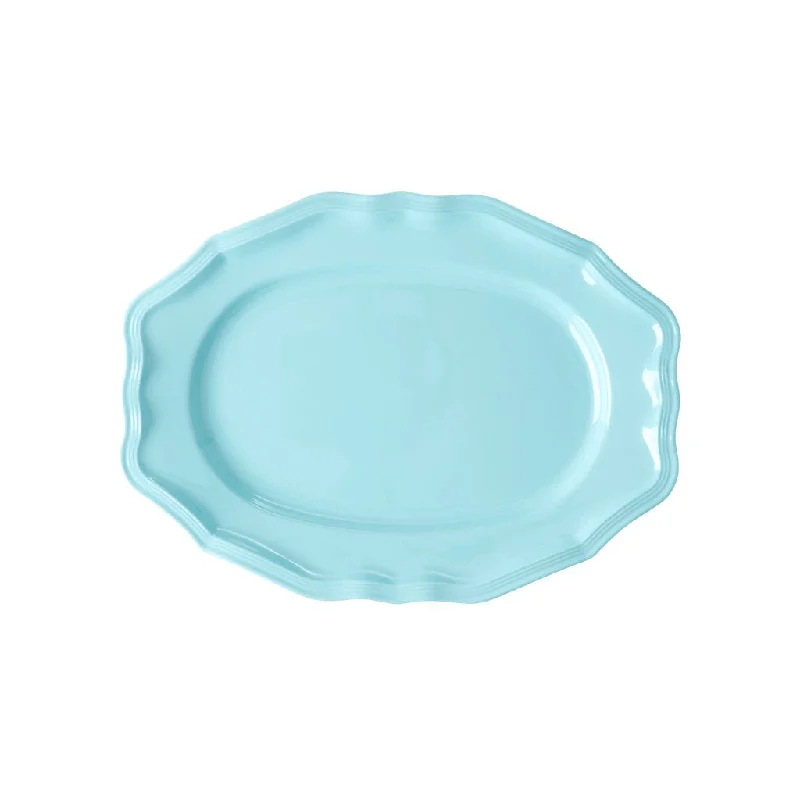 stylish porcelain plates for catering services -Rice DK Melamine Serving Dish in Arctic - Small