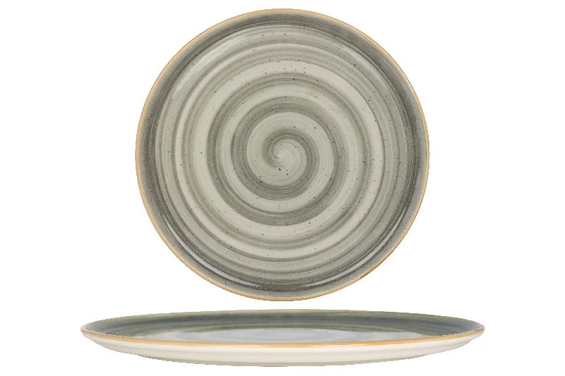 elegant porcelain soup bowls for family dinners -Aura Space Pizza Plate 32 cm