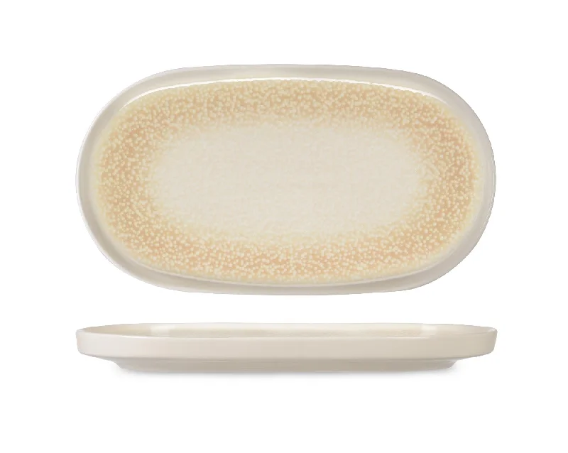 luxury porcelain flatware for special occasions -Dotti Service Plate 31x17 cm