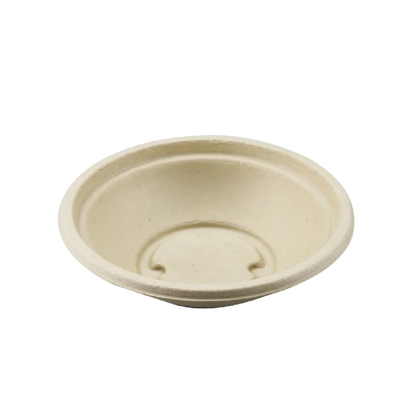 heavy-duty bamboo plates for family meals -Biodegradable Take Out Bowl 16 fl oz / 7.4" dia (500/case) - No Lids