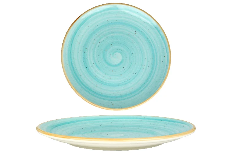 eco-friendly bamboo drinkware for outdoor events -Aqua Diner Plate 25 cm