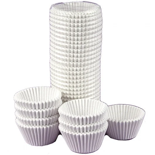 artist designed coffee mug -White Fluted Paper Baking Cups - Cupcake Liners - Standard Size/ 500 Count