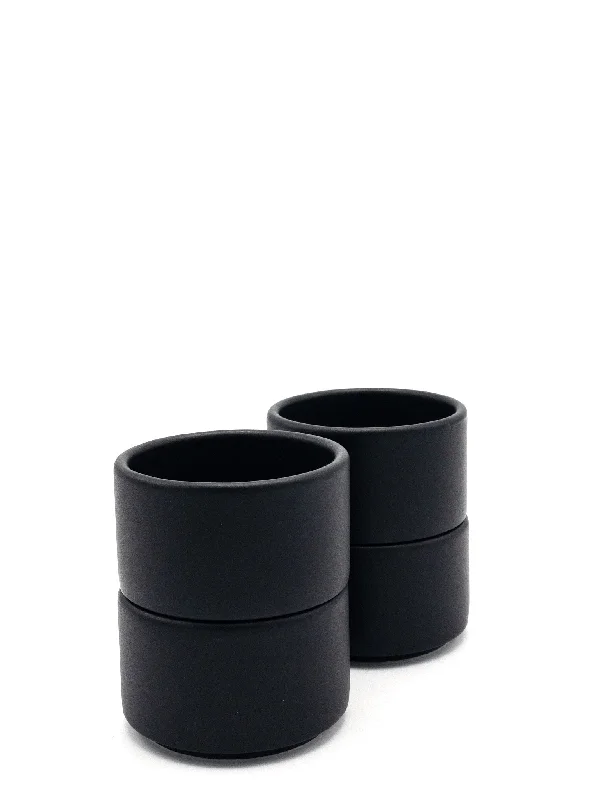 design your own coffee mug -American Modern Espresso Cup – Set of 4 – Matte Black