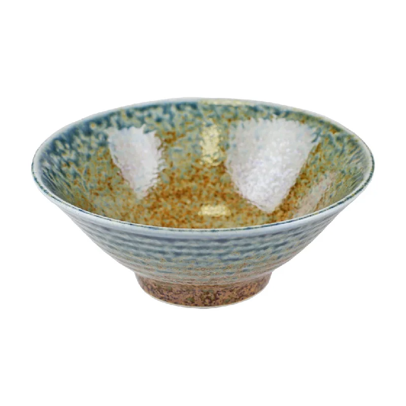 durable paper cups for family gatherings -Ainagashi Blue Earthy Noodle Bowl 31 fl oz / 7.68" dia