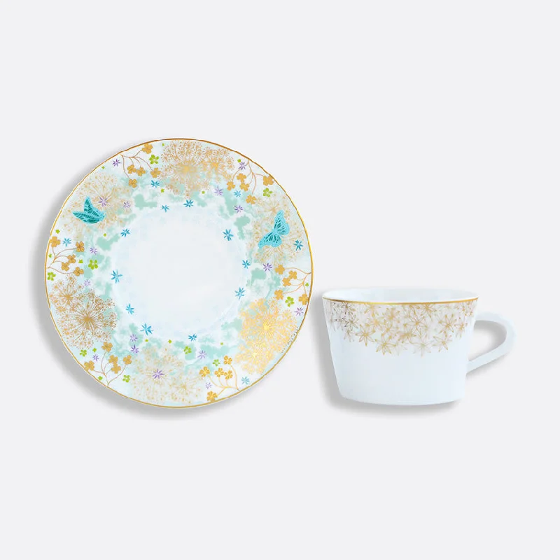 floral coffee mug -Bernardaud | Féerie Tea Cup