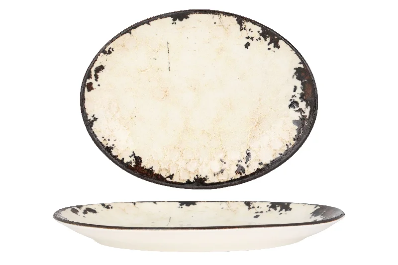 luxury porcelain dinner plates for special occasions -Vega Service Plate 25x19 cm