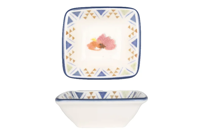 high-quality bamboo serving dishes for holidays -Spring Service Plate 8x8.5 cm