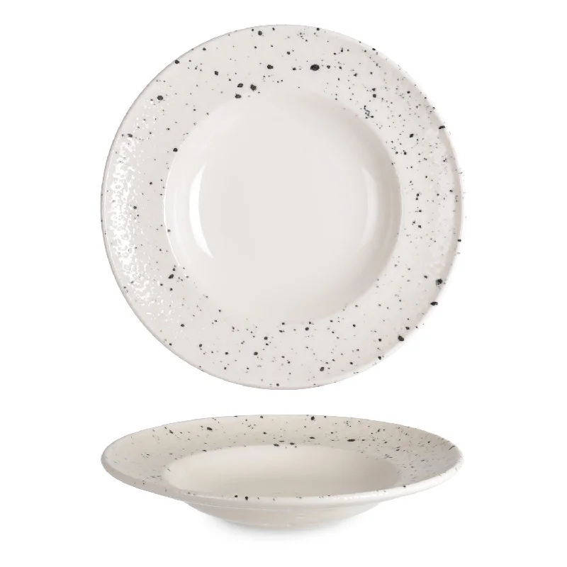 elegant ceramic plates for fine dining -Splash Pasta Plate 27 cm (400cc)