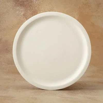 personalized bamboo plates for family dinners -Rim Pizza Plate 13"