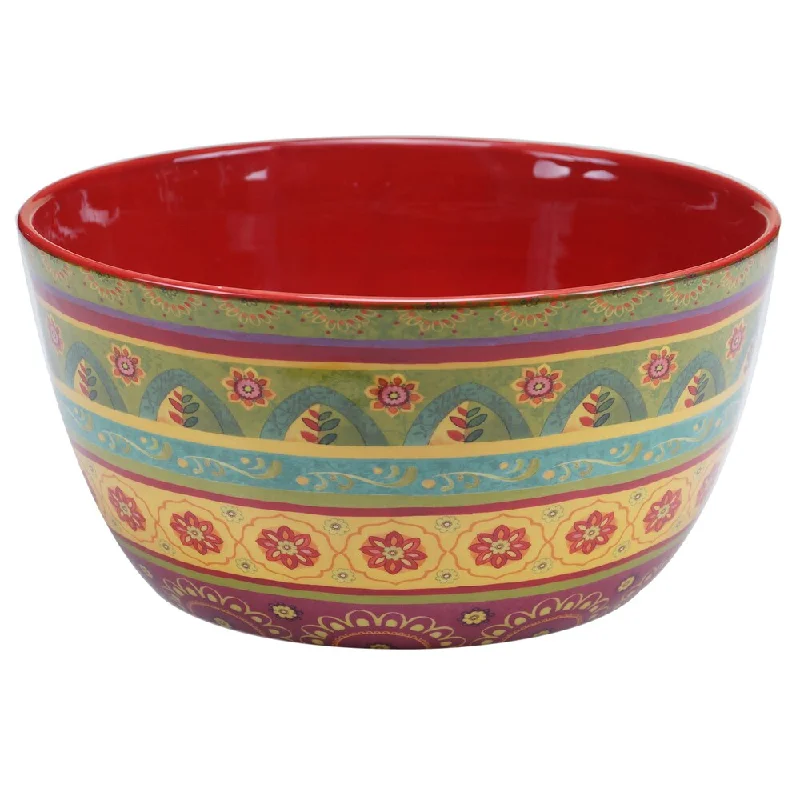 luxury porcelain plates for fine dining -Certified International - Tunisian Sunset Deep Bowl 11" x 5.5"