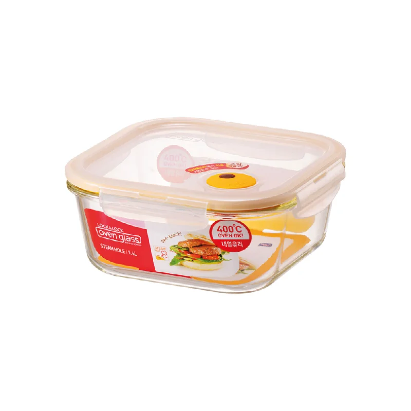 high-quality glass dinner plates for events -LOCK & LOCK BOWL FREEZER GLASS LLG234 1.4 LTR