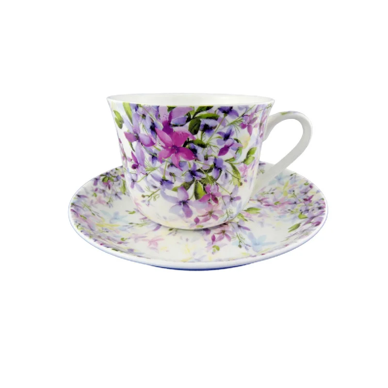 eco mug for coffee -Heritage Malvern Breakfast Cup and Saucer 475ml