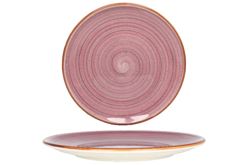 kids-friendly porcelain dinner plates -Aura Blackberry Diner Plate 27 cm