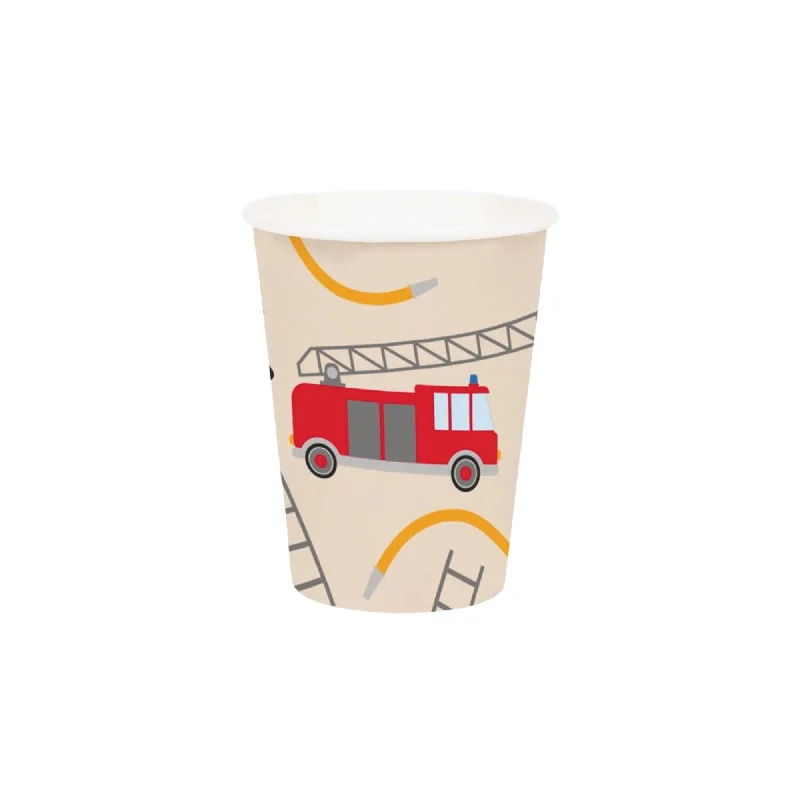 dishwasher safe coffee mug -Firefighter Paper Cups 8ct