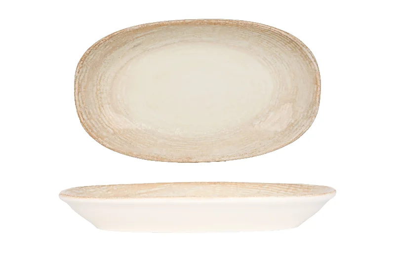 luxury bamboo plates for picnics and outings -Patera Service Plate 24x14 cm