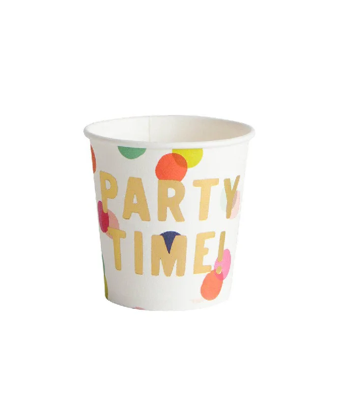 coffee cup with floral design -Party Time Mini Cups