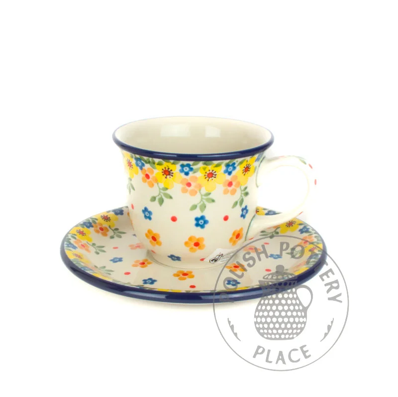 cute coffee mug -7oz Cup & Saucer - Buttercup