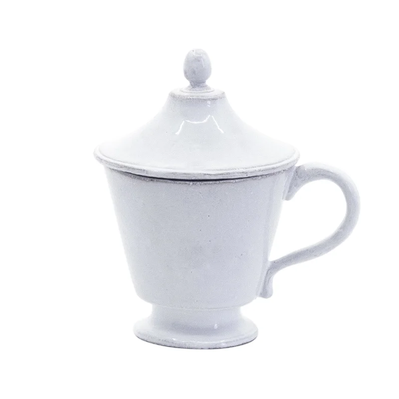 glass mug for tea -Elisabeth Tea Cup with Lid