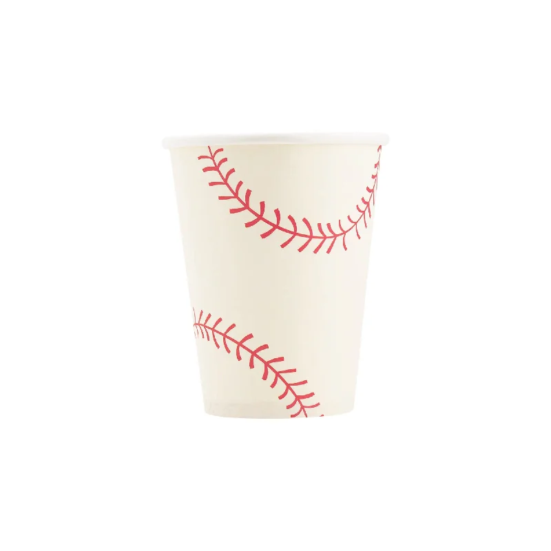 tea cup and saucer set -Baseball Paper Cups 8ct