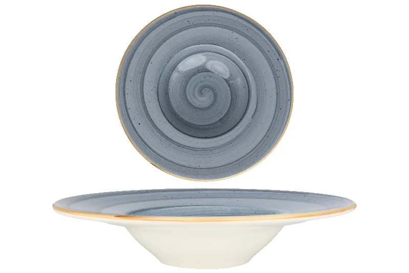 reusable porcelain serving bowls for special occasions -Aura Dusk Pasta Plate 28 cm (400cc)