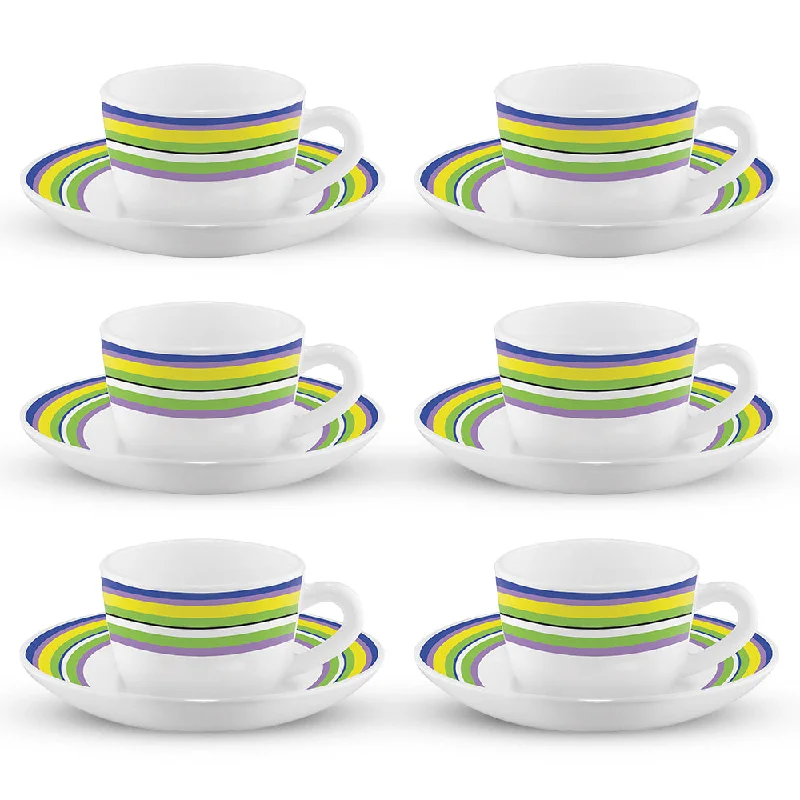 holiday coffee mug -Larah by Borosil Vienna Cup n Saucers Set