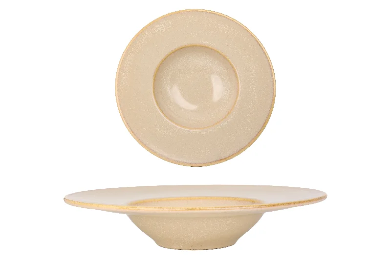 reusable ceramic plates for holidays -Sand Hygge pasta plate 28 cm