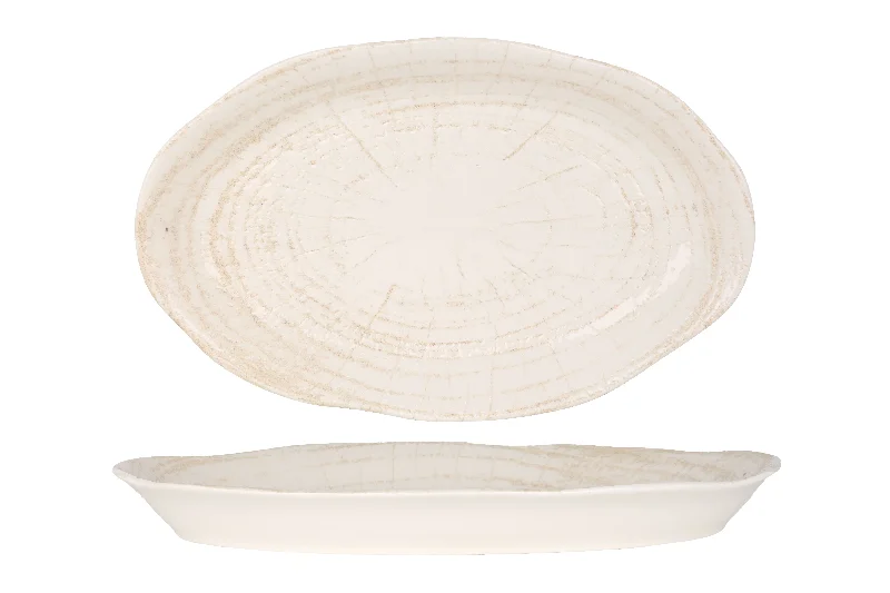 eco-friendly bamboo serving trays for formal dining -Paradiso Service Plate (deep) 32x20 cm