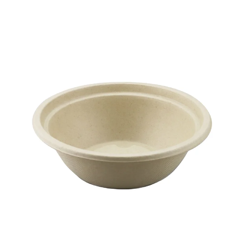 premium porcelain flatware for family events -Biodegradable Take Out Bowl 24 fl oz / 7.4" dia (500/case) - No Lids