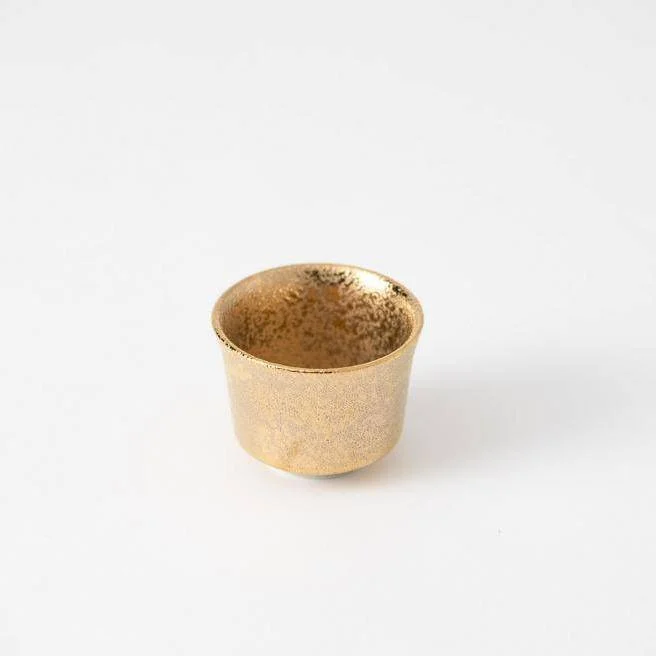 outdoor coffee mug -Soukyu Kiln Kinsai Kutani Ochoko Sake Cup