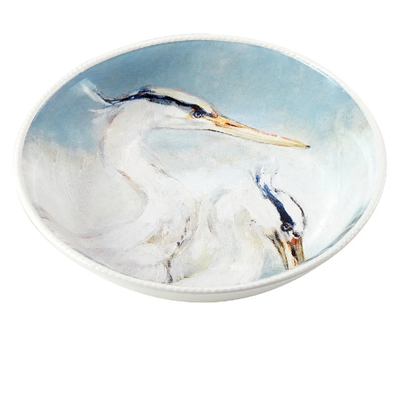 eco-friendly porcelain dinnerware sets for events -Certified International Shorebirds 144 oz. Serving Bowl - 13" Dia x 3"