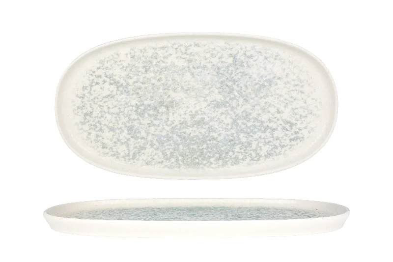 premium porcelain plates for family gatherings -Lunar Ocean Service Plate 30 cm