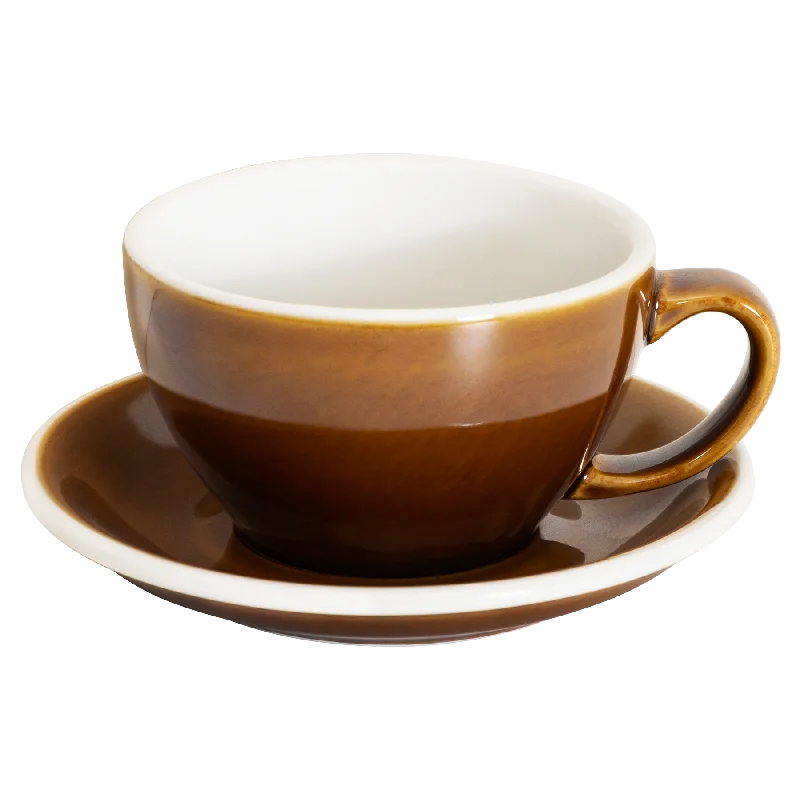 eco-friendly coffee mug -Set of 1 x 300ml Cafe Latte Cup and Saucer