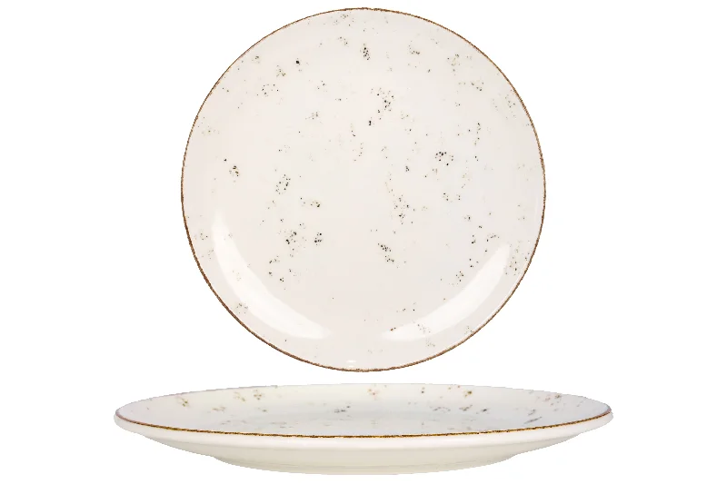 luxury porcelain cups for tea parties -Grain Diner Plate 25 cm