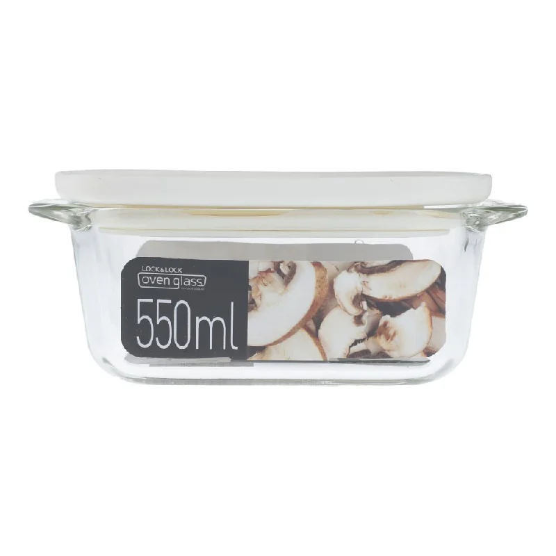 luxury bamboo dinner plates for holiday meals -LOCK & LOCK BOWL FREEZER GLASS LLG940W 550ML