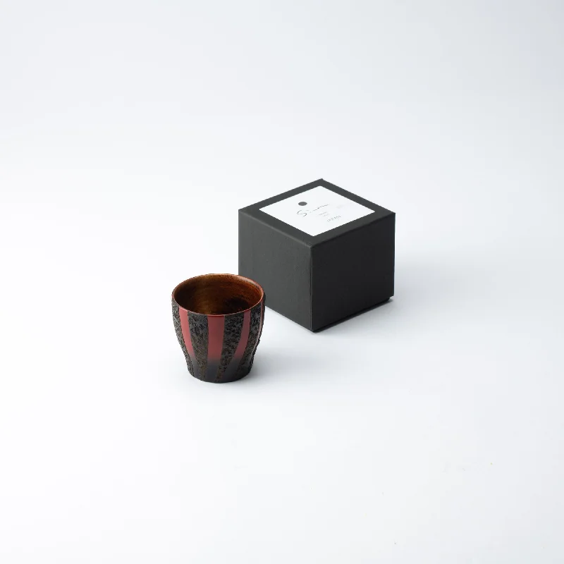 minimalistic coffee mug -Sinra Line Kagawa Lacquerware Guinomi Sake Cup