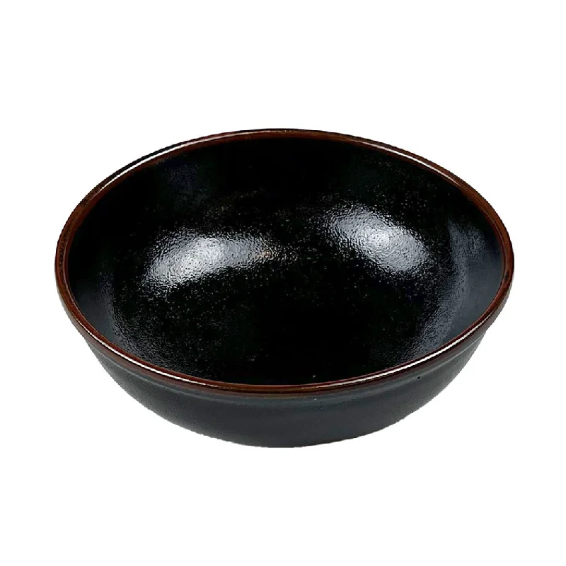 kids-friendly bamboo dinner plates for formal dinners -Black Yuzuten Noodle Bowl 34 fl oz / 7.8" dia