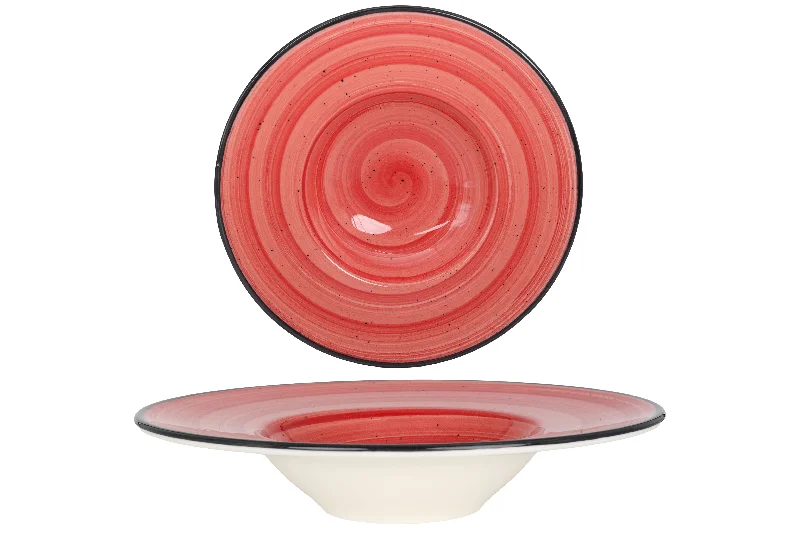 reusable ceramic plates for picnics and BBQs -Passion pasta plate 28 cm (400cc)