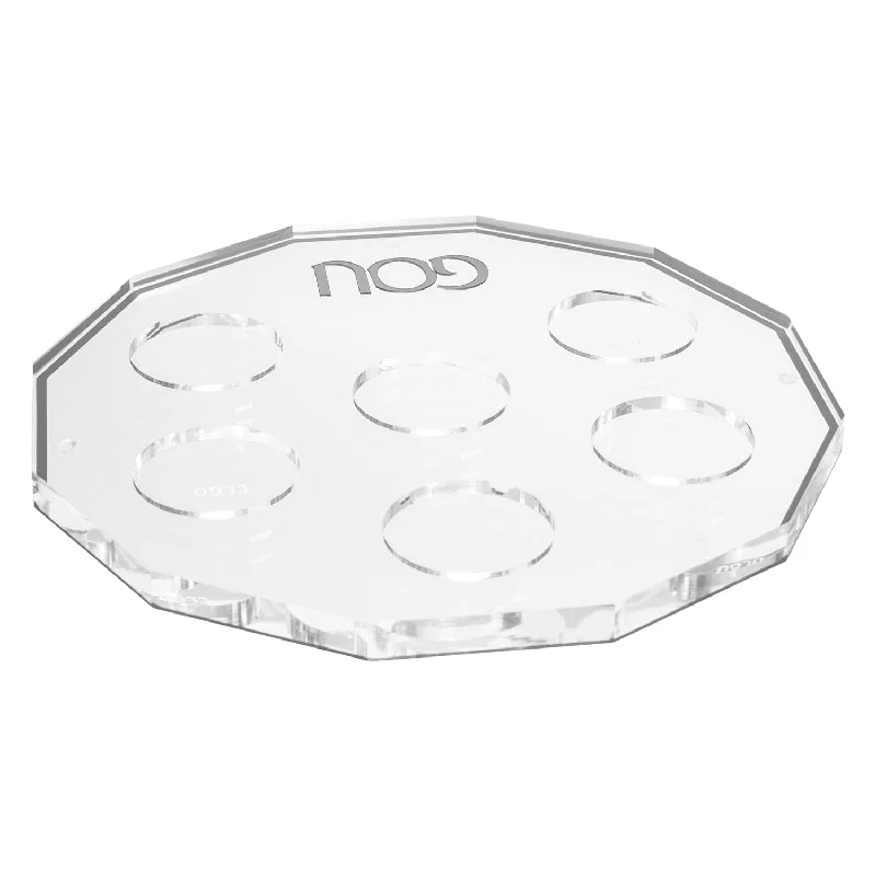 luxury porcelain flatware for special occasions -Hexagon Outline Seder Plate