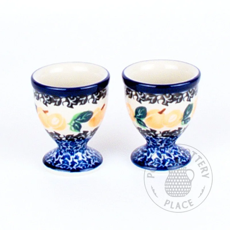 coffee mug for teenagers -S/2 Egg Cups - Polish Pottery