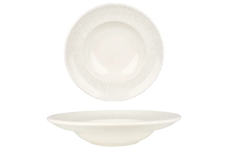 eco-friendly porcelain dinner plates for events -Radix Pasta Plate 27 cm