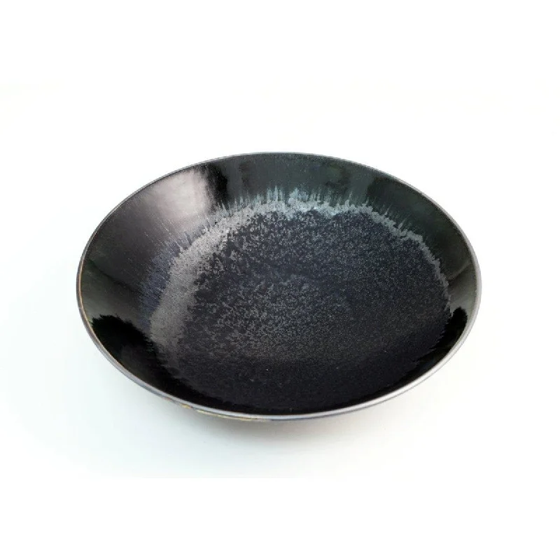 high-quality bamboo cups for formal dinners -Large Gradient Black Bowl 55 fl oz / 11.14" dia