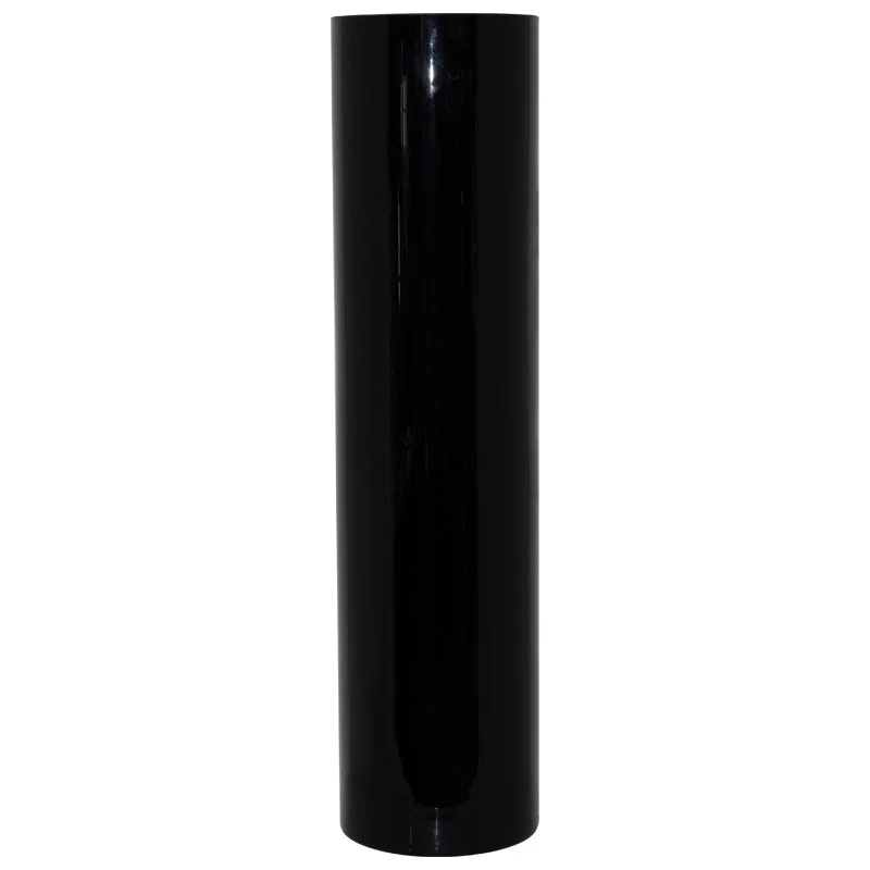 unique geometric glass flower vase for home decor -Black Cylinder Vase (60X15CM)