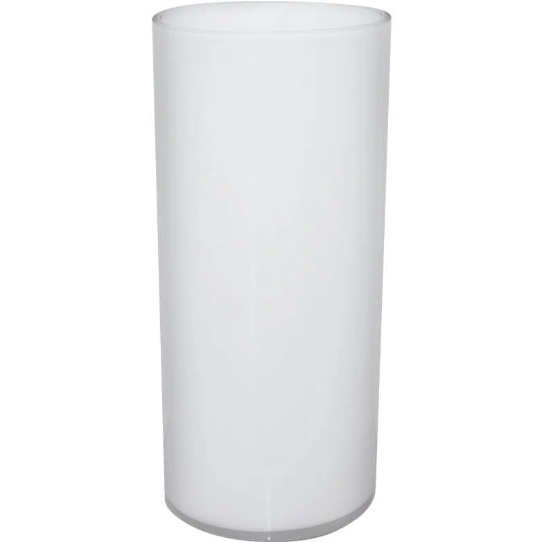 luxury decorative crystal flower vase for wedding -Cylinder Vase white (40 cm)