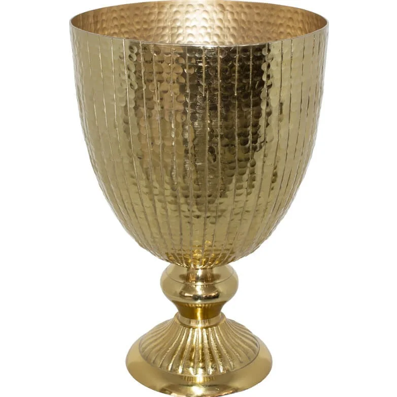 artistic handmade flower vase for dining table -Gold Sparkle Urn Vase (33 cm)